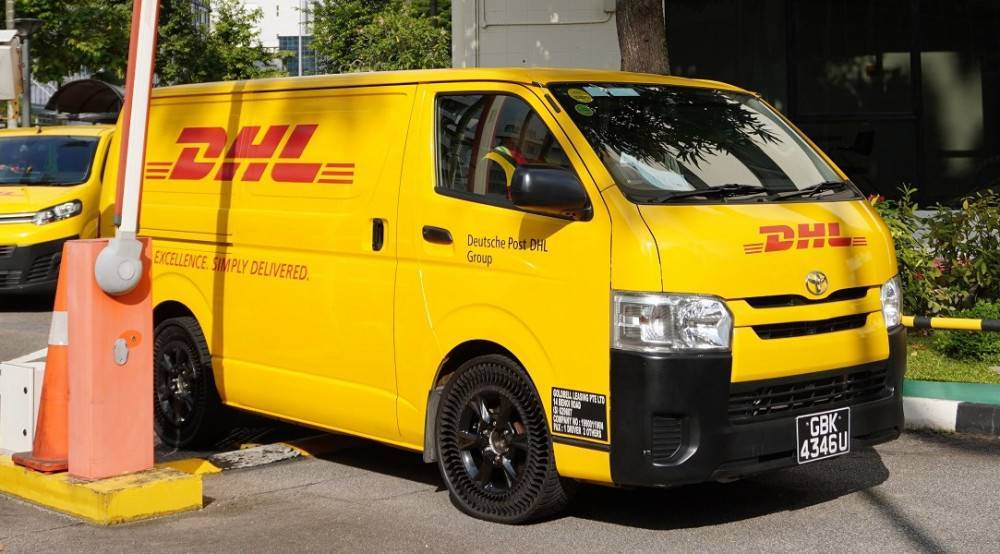 ВИДЕО: DHL ще тества устойчивите на спукване гуми Michelin UPTIS