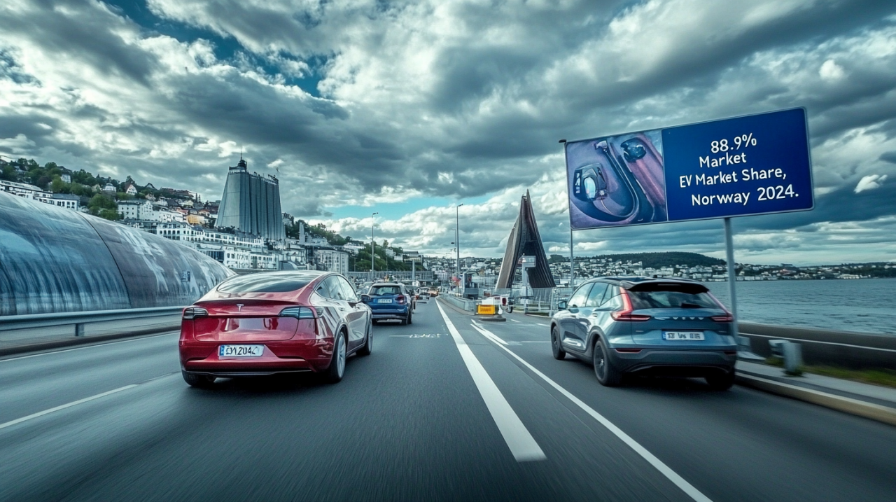 90% от продадените автомобили в Норвегия миналата година са електрически