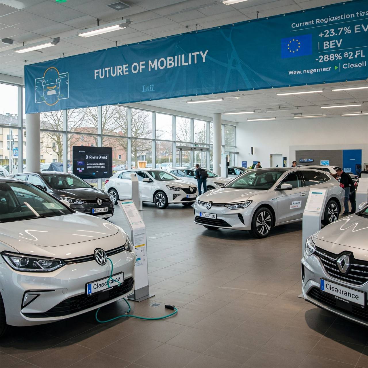 Продължава спадът на продажби на нови автомобили в ЕС