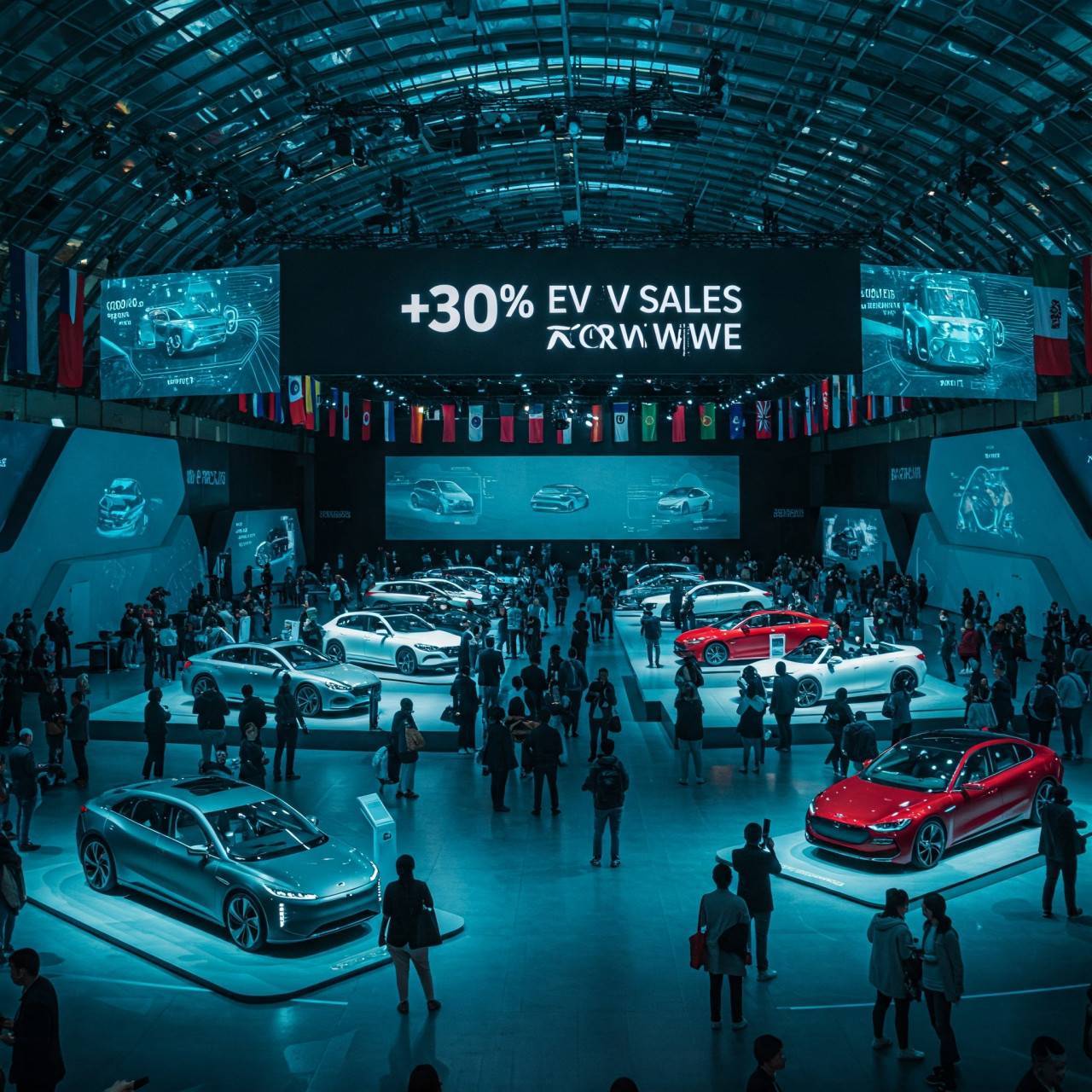 Продажбите на електрифицирани автомобили нарастват с 30% в световен мащаб в началото на 2025 г.