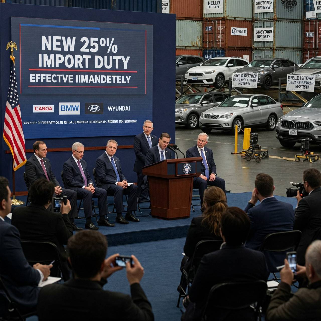 Тръмп налага 25% мито върху вноса на коли