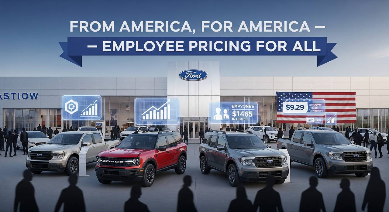 Ценовата политика на Ford 'Employee Pricing for All' изпълва шоурумите