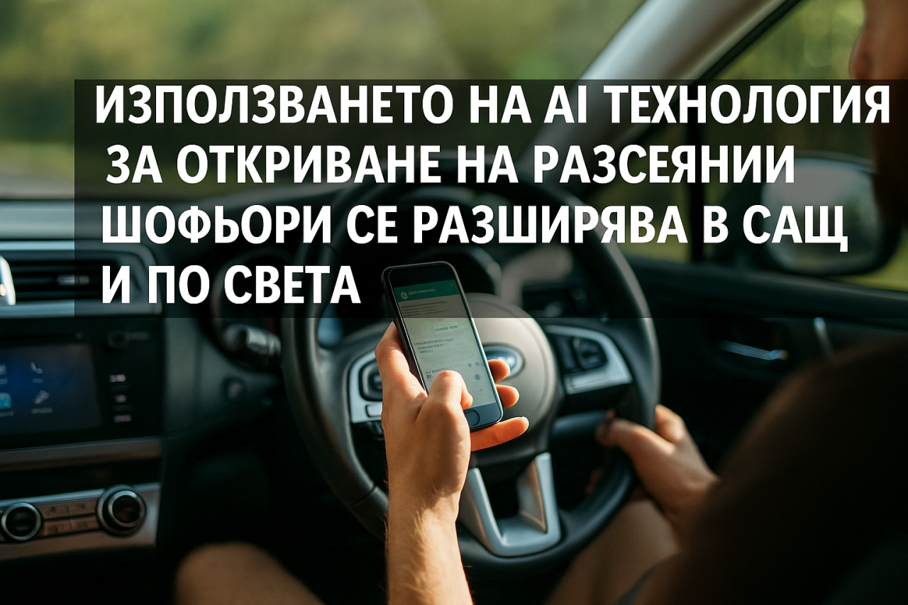 Камери с изкуствен интелект засекли 10 000 разсеяни шофьори