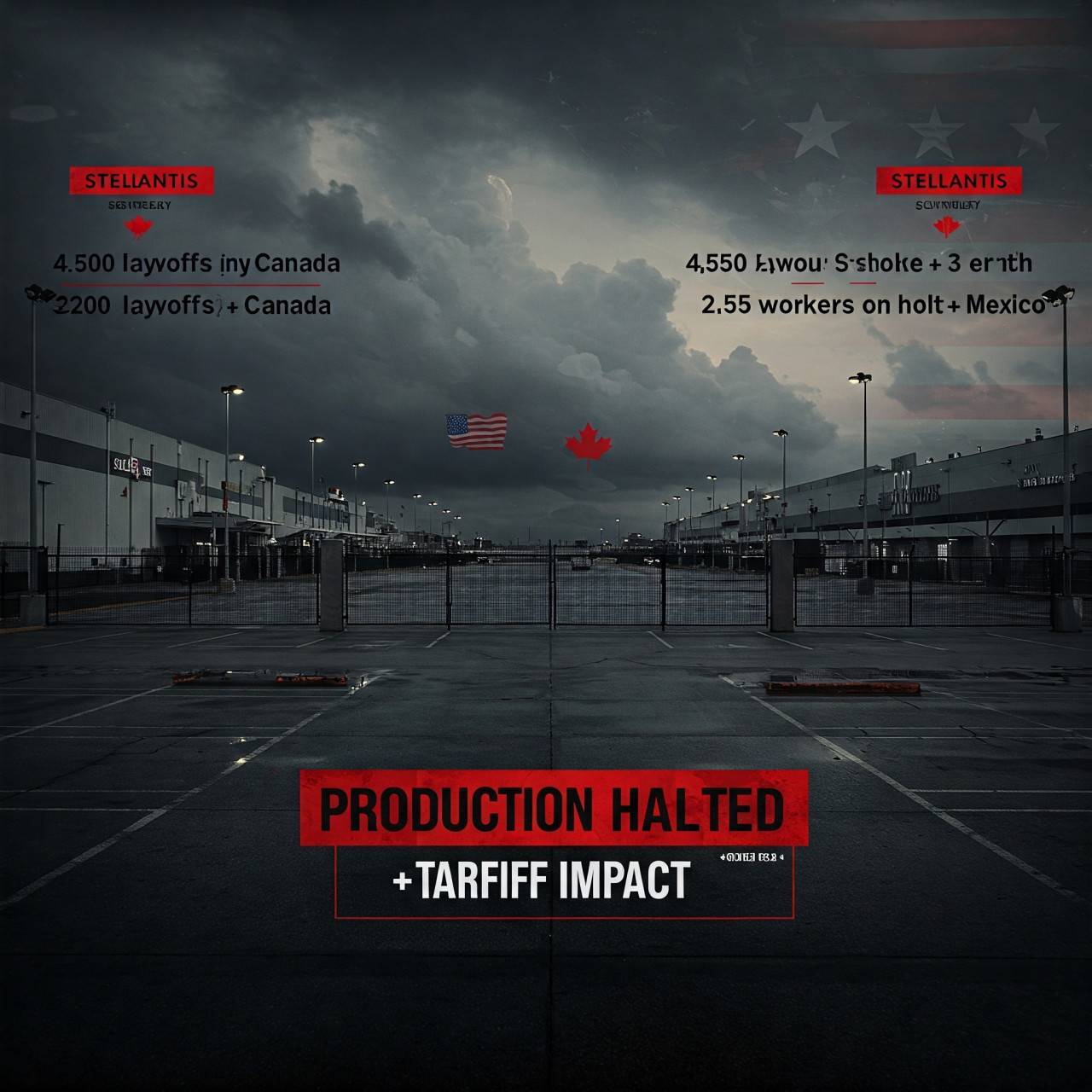 Stellantis спира производството в Канада и Мексико заради тарифи