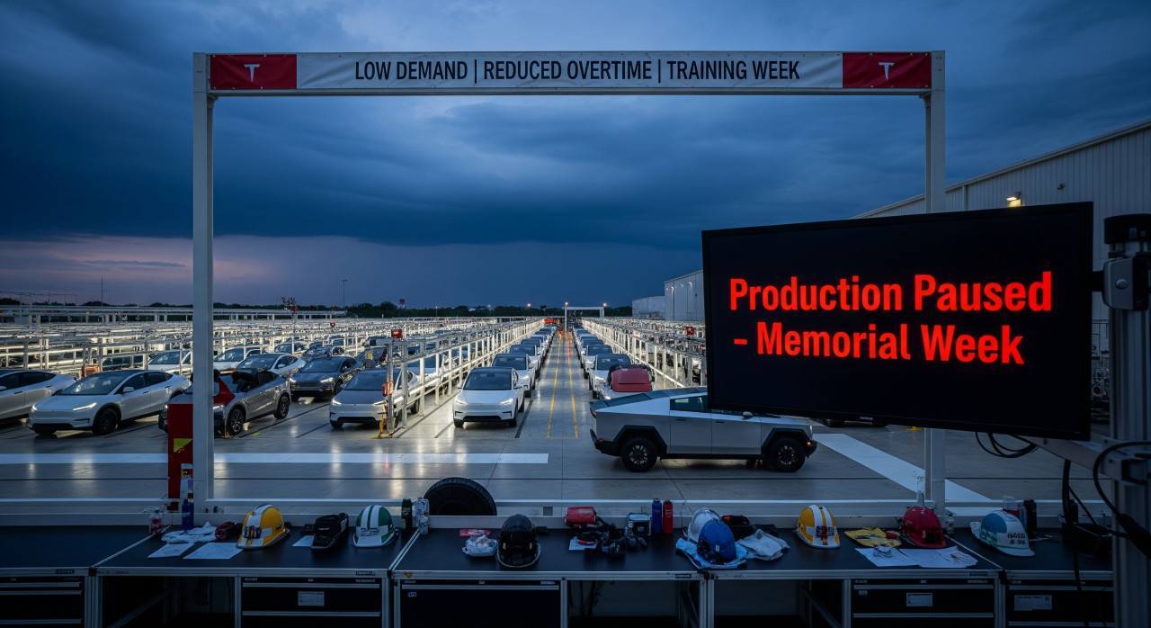 Работниците по производството на Tesla Model Y и Cybertruck са помолени да вземат седмица отпуска