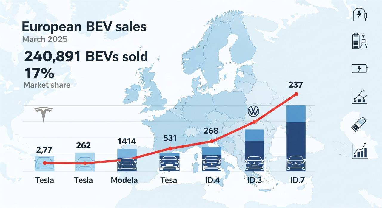 VW надмина Tesla в продажбите на електромобили в Европа