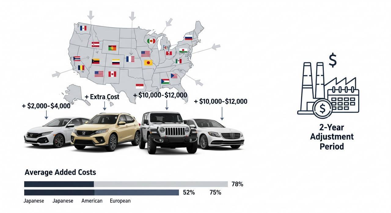 Проучване: Разходите на автомобилните производители могат да нараснат драстично след облекчаването на тарифите