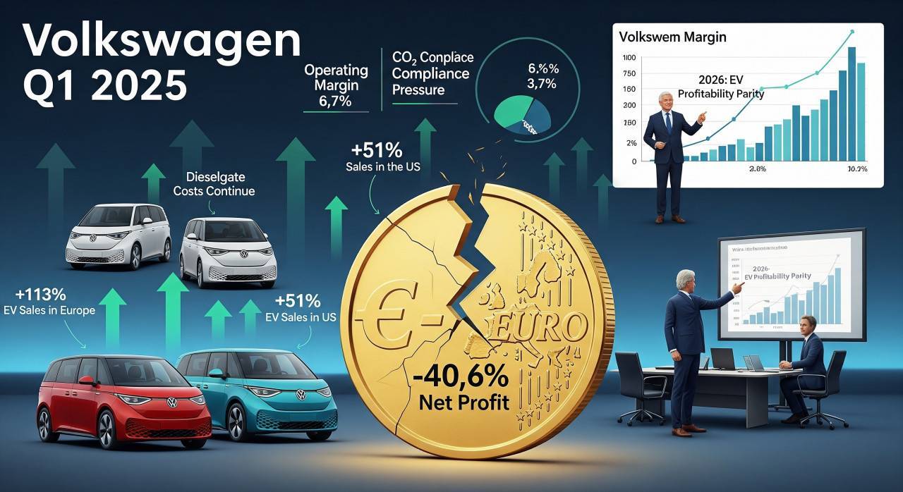 Volkswagen регистрира спад в печалбите въпреки ръста в продажбите на електромобили