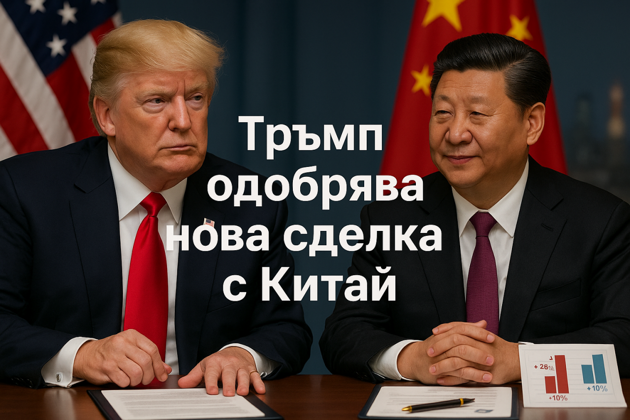 Тръмп одобрява ново търговско споразумение с Китай