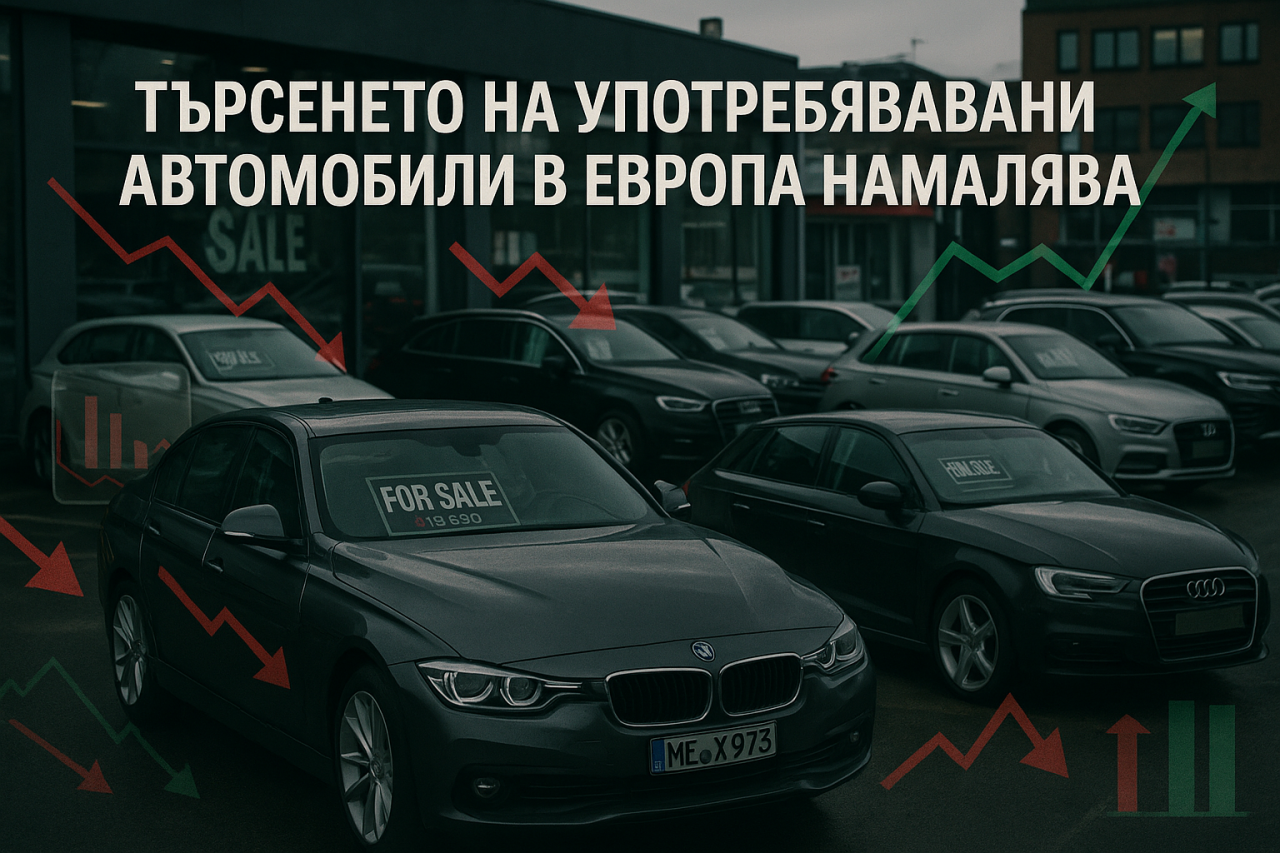Спад в търсенето на употребявани автомобили през май