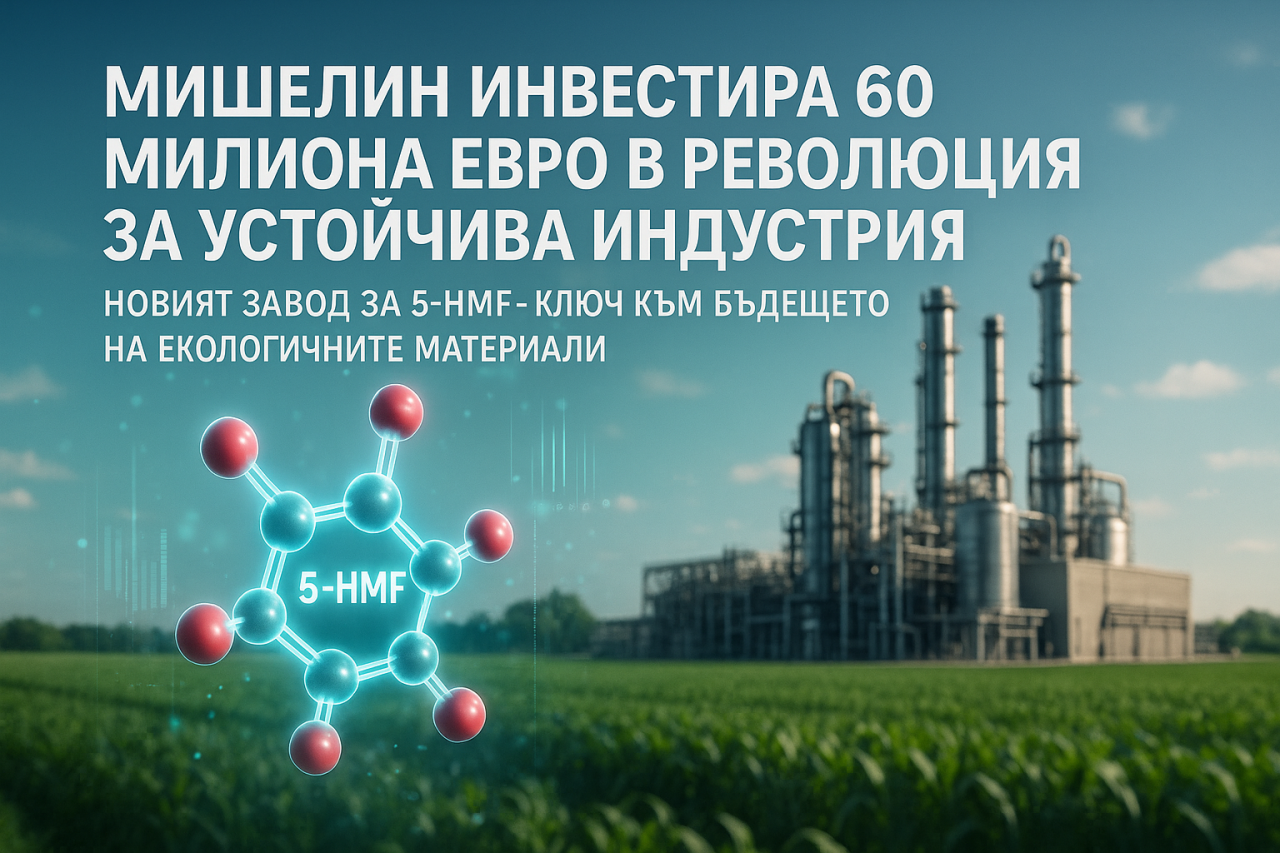 Michelin строи най-големия европейски завод за производство на 5-HMF