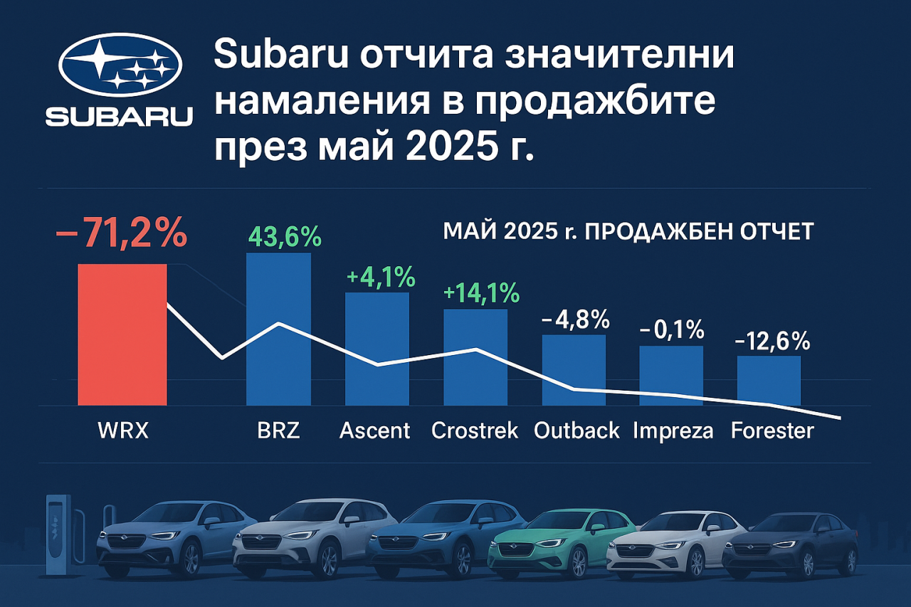 Продажбите на Subaru WRX рязко спаднаха