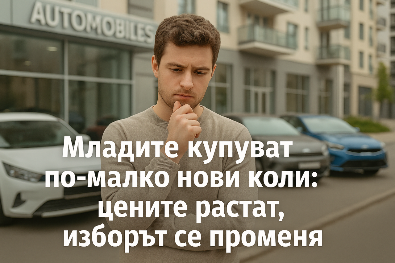 Младите хора купуват по-малко нови коли