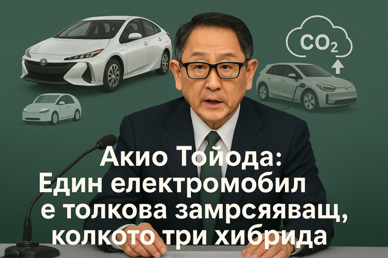 Математика на Toyota: 9 милиона електромобили са толкова замърсяващи, колкото 27 милиона хибриди