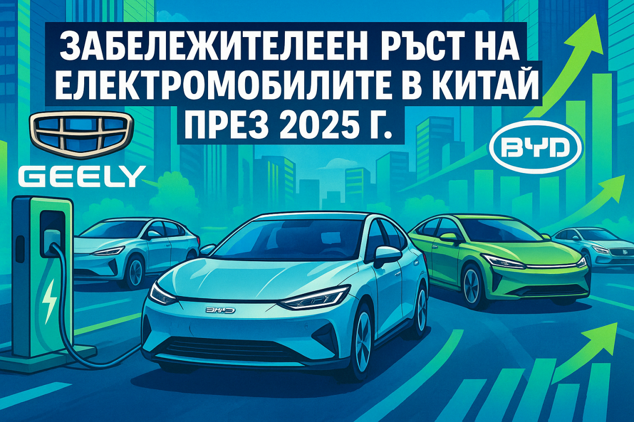 Кой доминира на пазара на електромобили в Китай през първото тримесечие