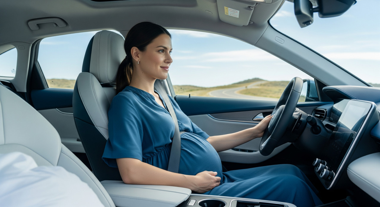 Какво трябва да знаете, ако шофирате бременна