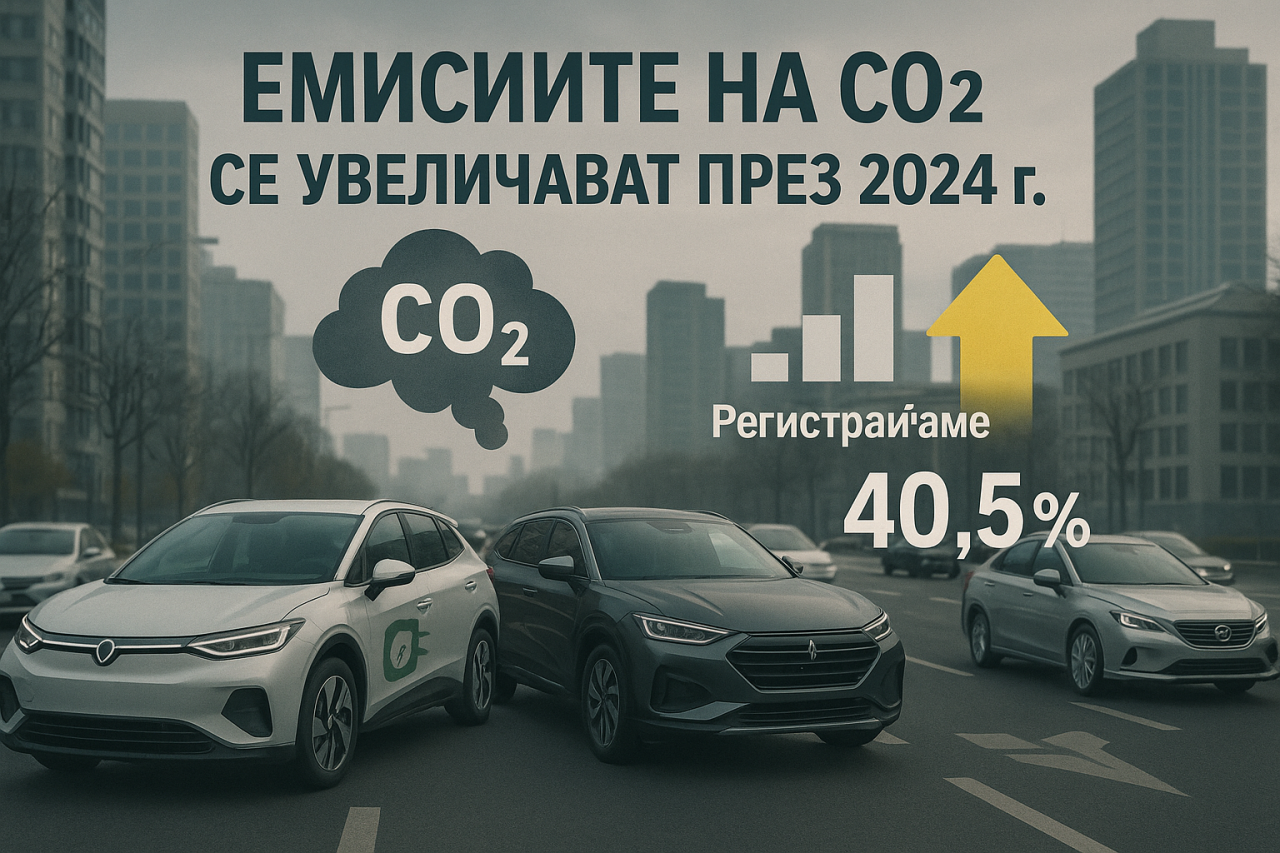 Замърсяване: емисиите на CO2 от нови превозни средства се увеличават през 2024 г.