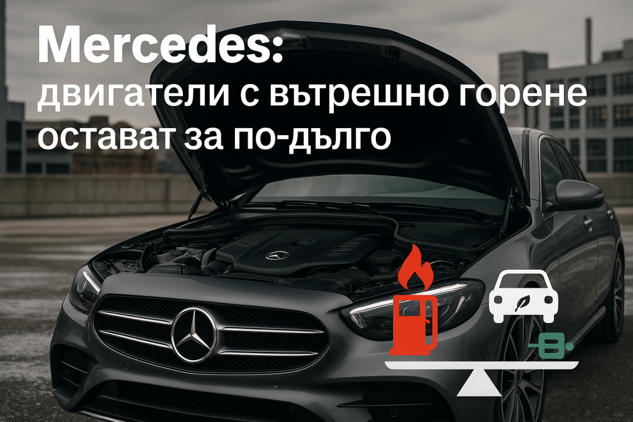 Mercedes прави 'корекционен курс' за удължаване на живота на двигателя с вътрешно горене