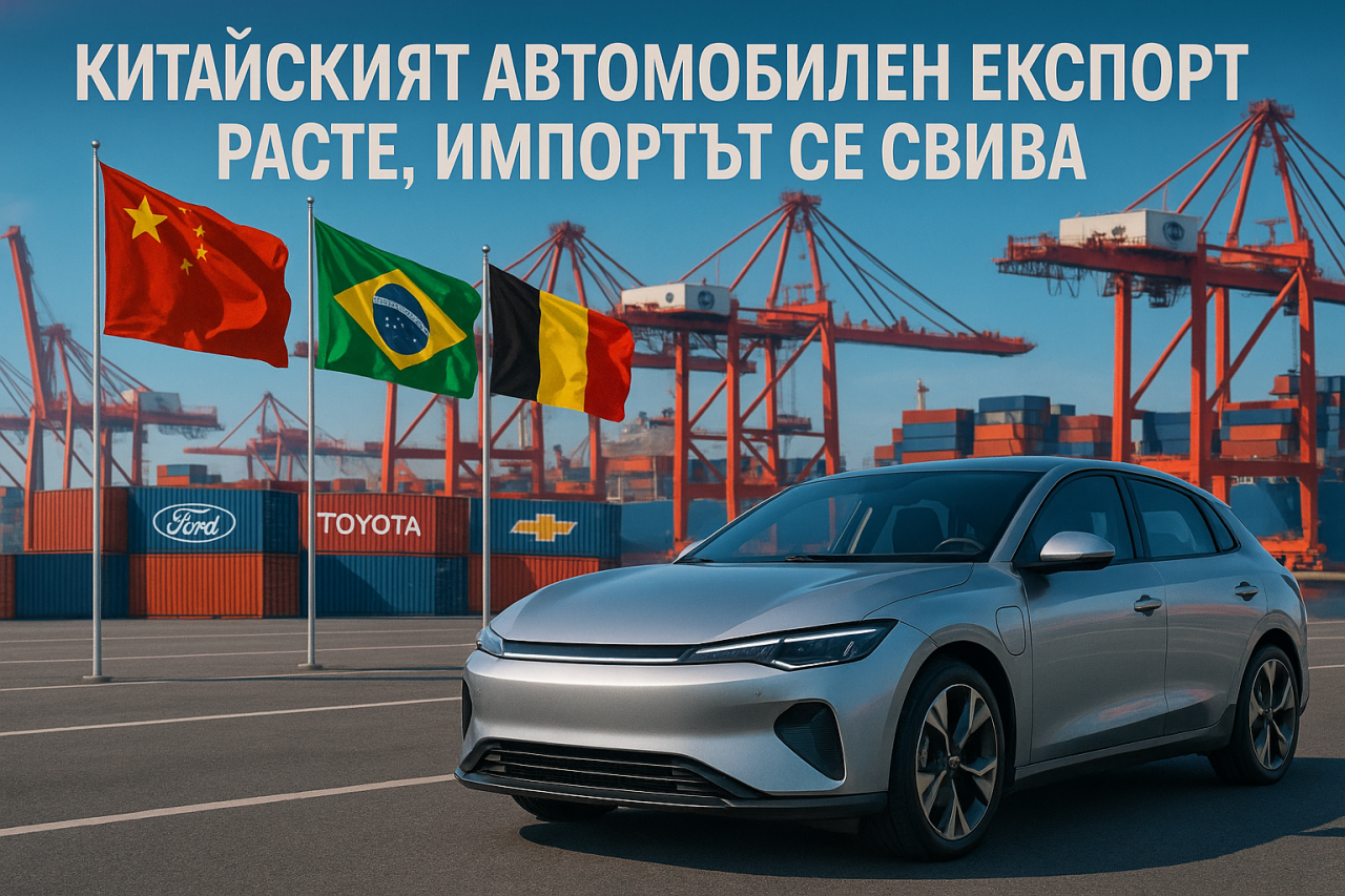 Китайската автоиндустрия върви в еднопосочна улица: Експортът расте, а импортът се свива