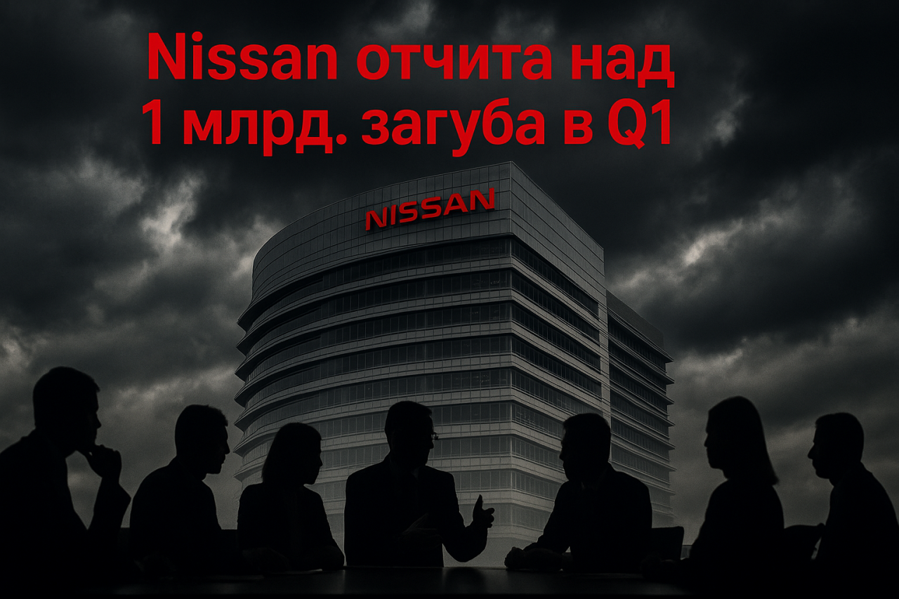 Nissan отчита значителна загуба за първото тримесечие на 2025