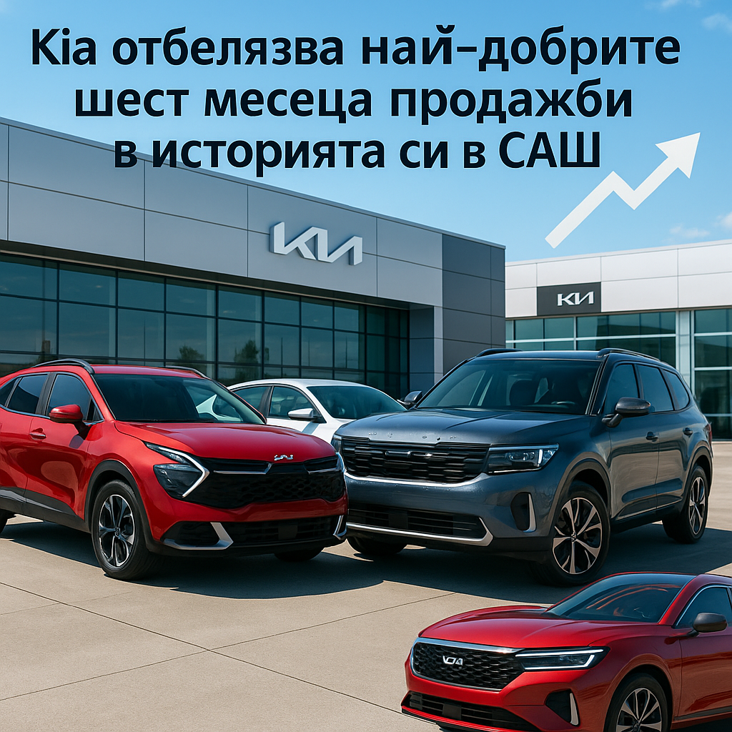 Kia отбелязва най-добрите шест месеца по продажби в САЩ