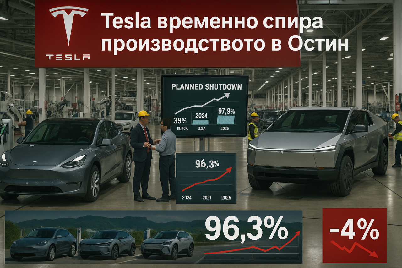 Tesla спира производството в Тексас