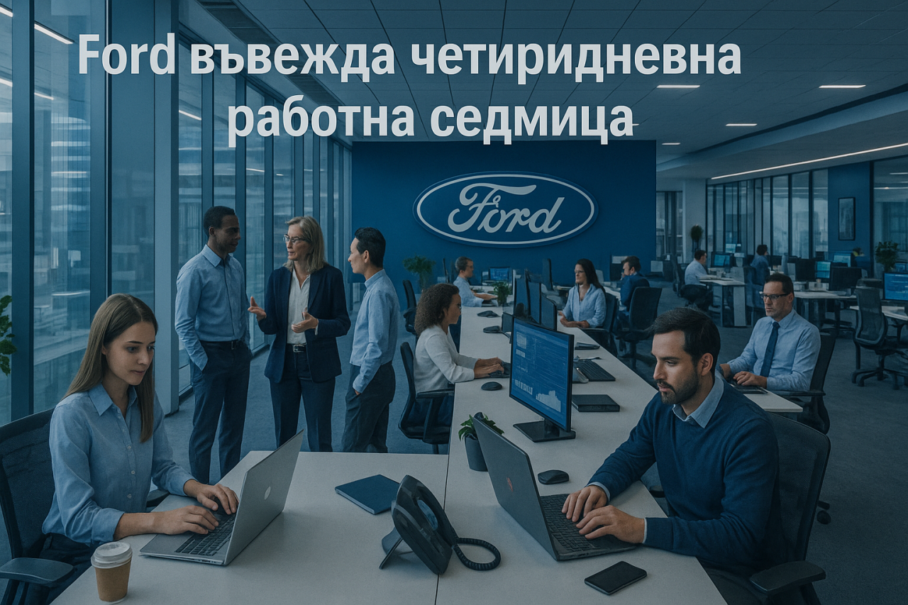 Ford въвежда четиридневна работна седмица в офиса