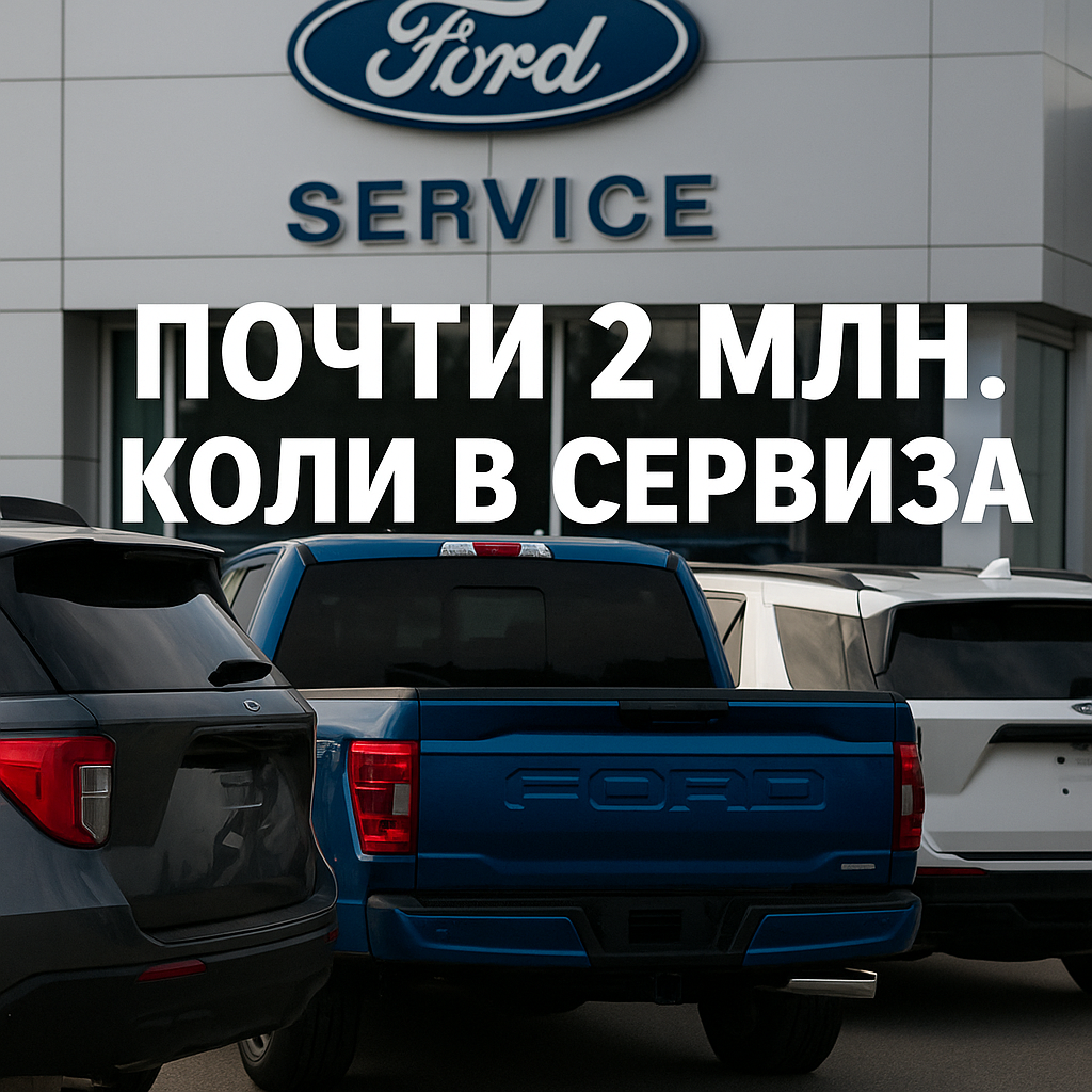Ford регистрира 94 изтегляния през 2025 г.