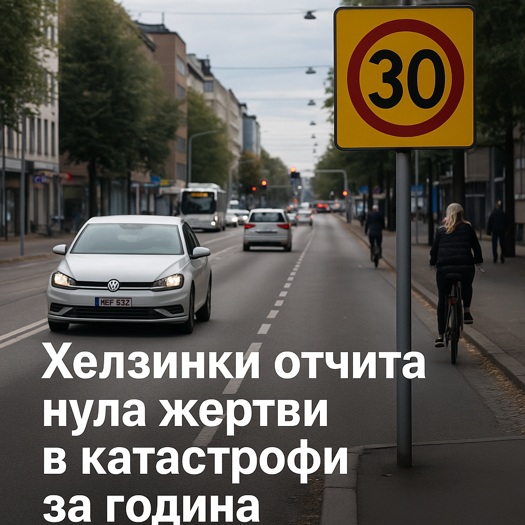 Хелзинки изкара 12 месеца без нито една жертва на пътя