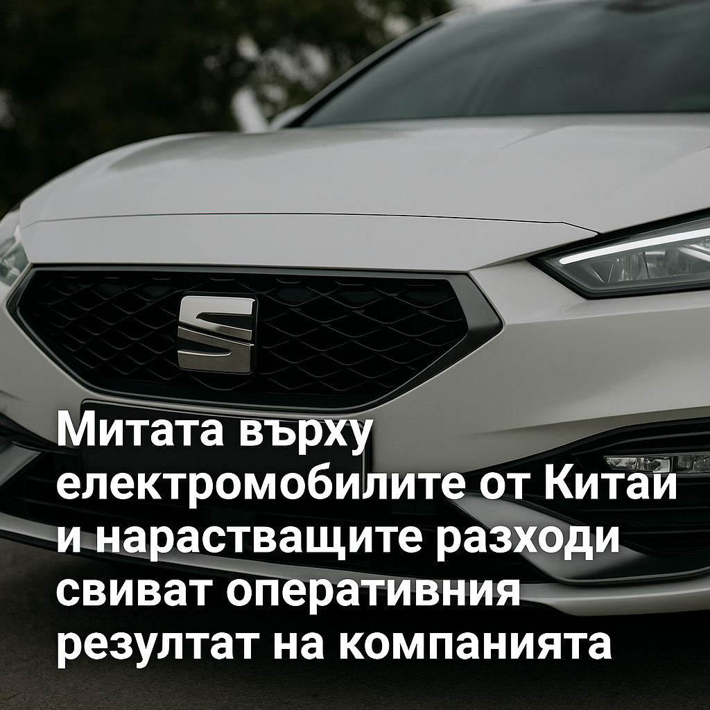 Seat отчита исторически спад на печалбата през първата половина на 2025 г.