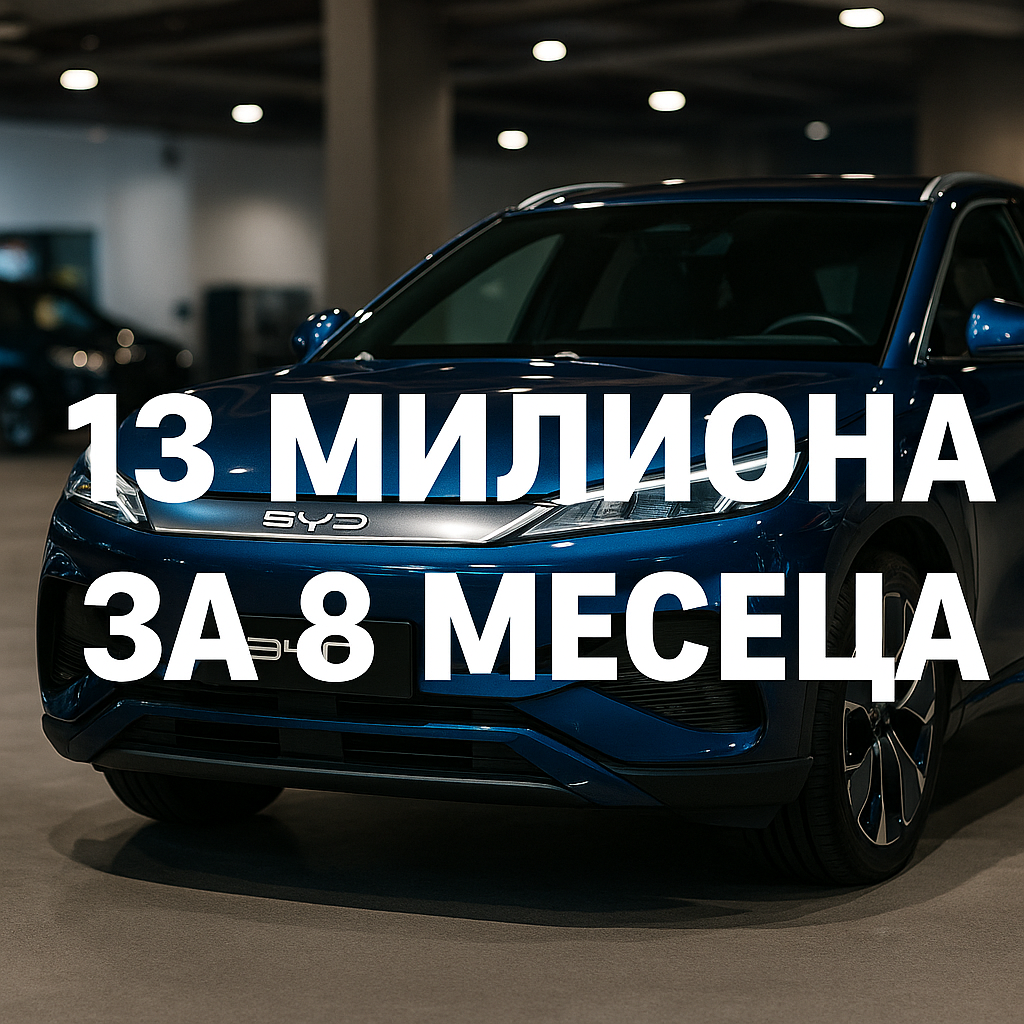 BYD достига 13 милиона произведени електромобила