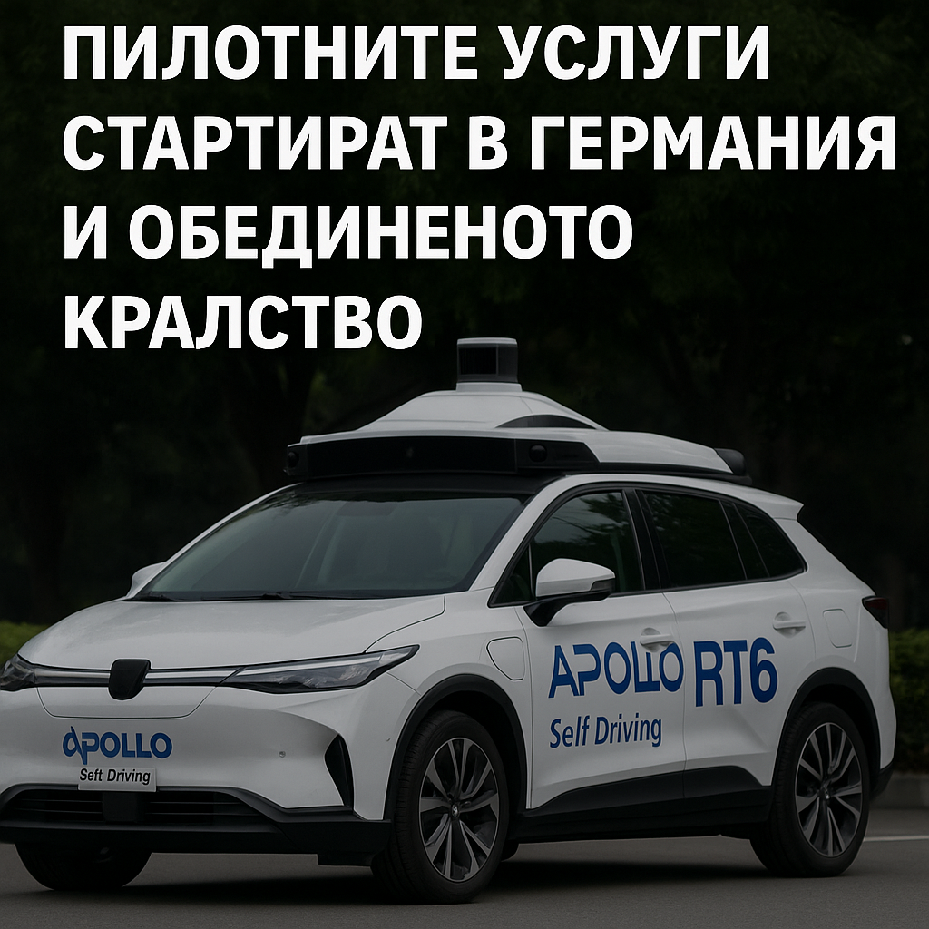 Lyft и Baidu пускат роботаксита Apollo RT6 в Европа през 2025 г.