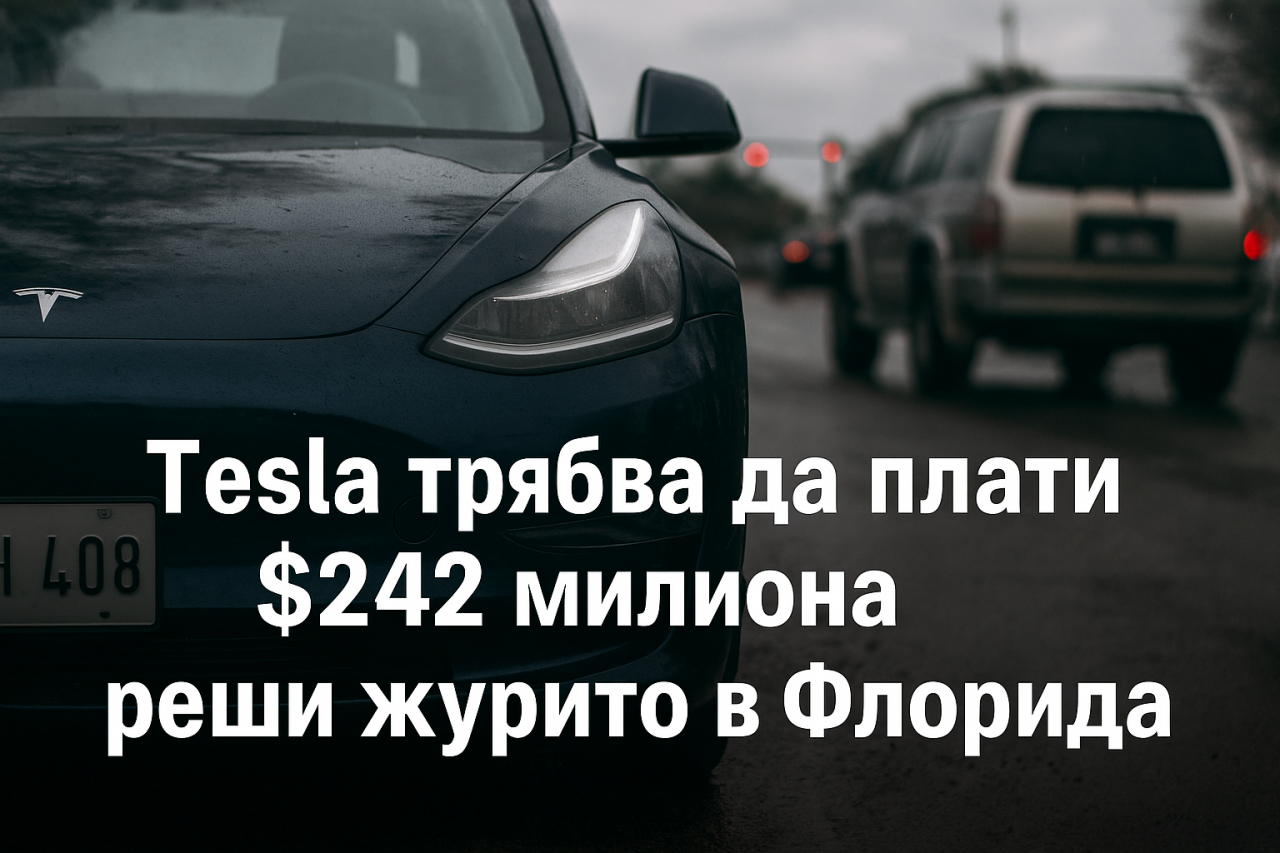 Tesla e осъдена да плати 242 милиона долара след смъртоносна катастрофа с Model S