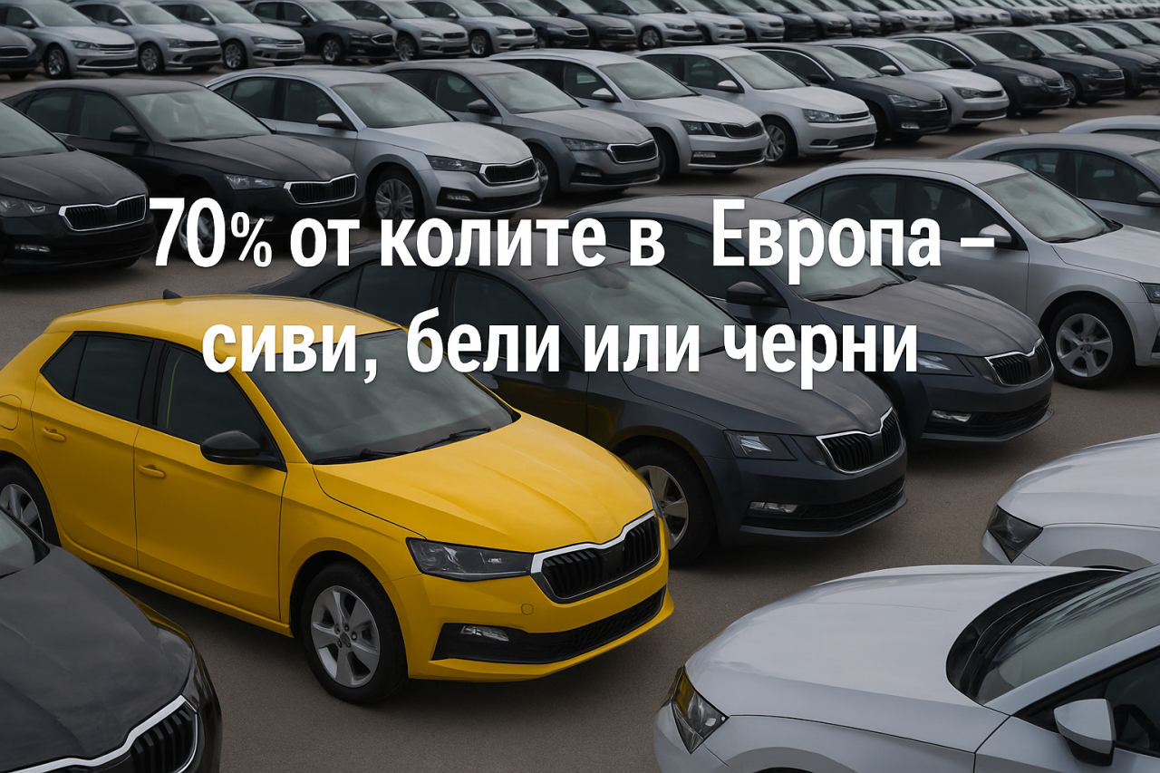 Сивото доминира при новите автомобили в Европа