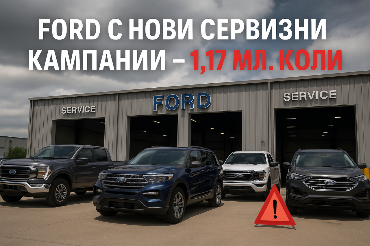 Ford обяви още четири сервизни кампании за 1,17 милиона автомобила