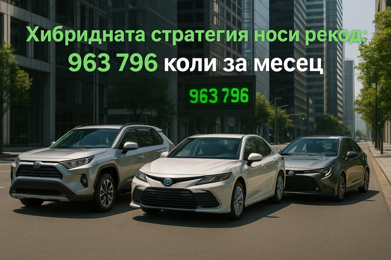 Toyota отчете рекордни продажби през юли 2025 г.