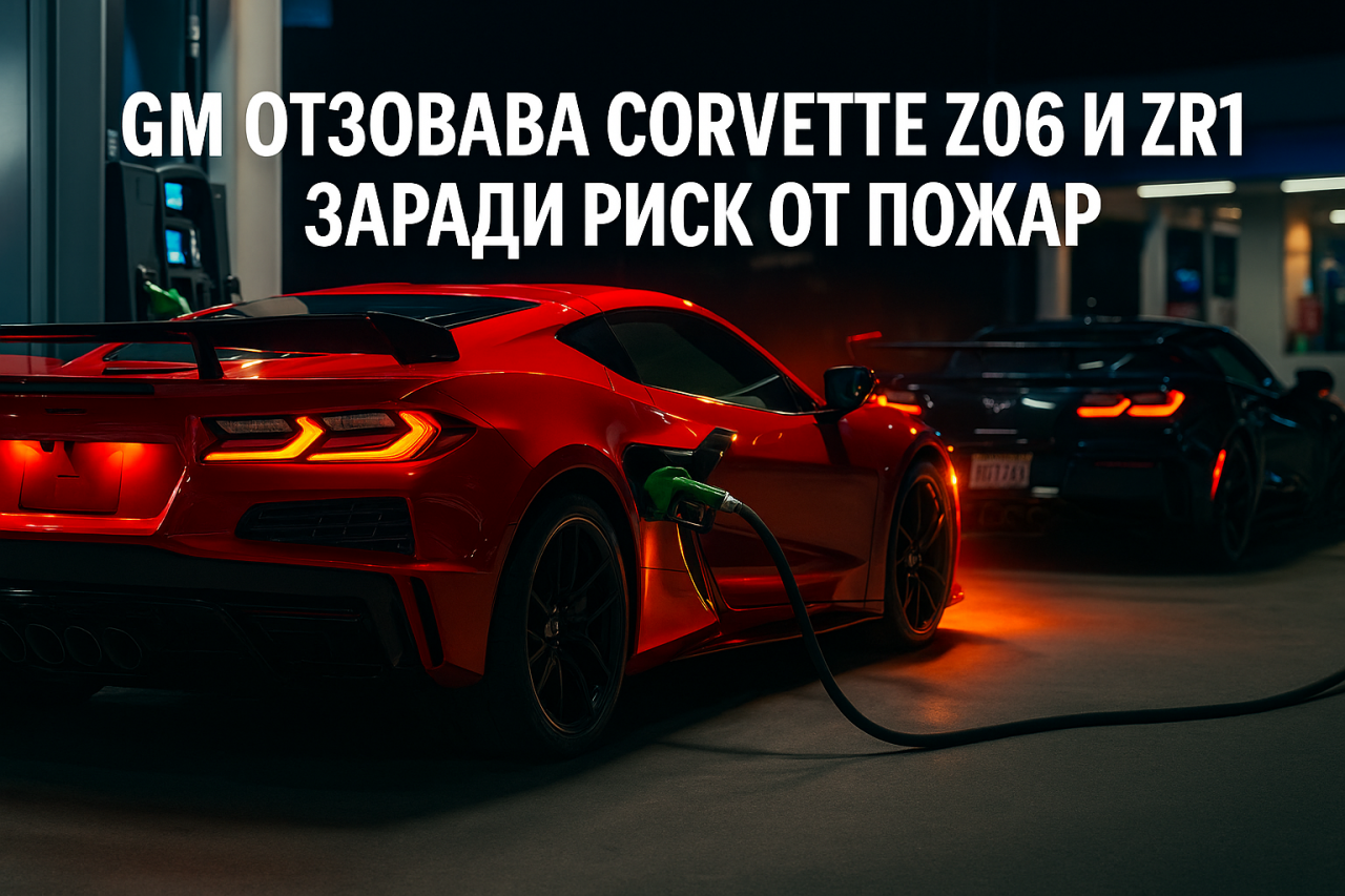 GM спира продажбите на Corvette Z06 и ZR1 заради риск от пожар