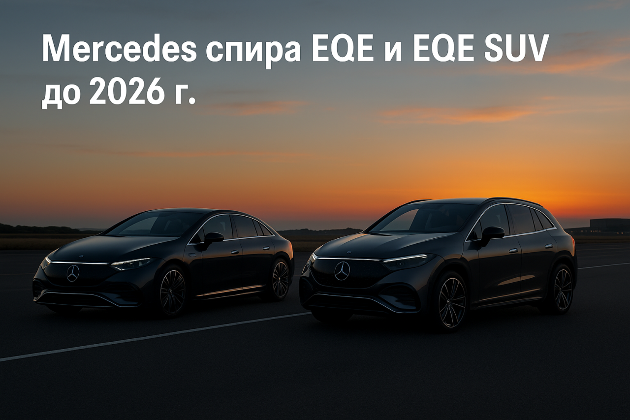 Mercedes спира производството на EQE и EQE SUV до 2026 г.