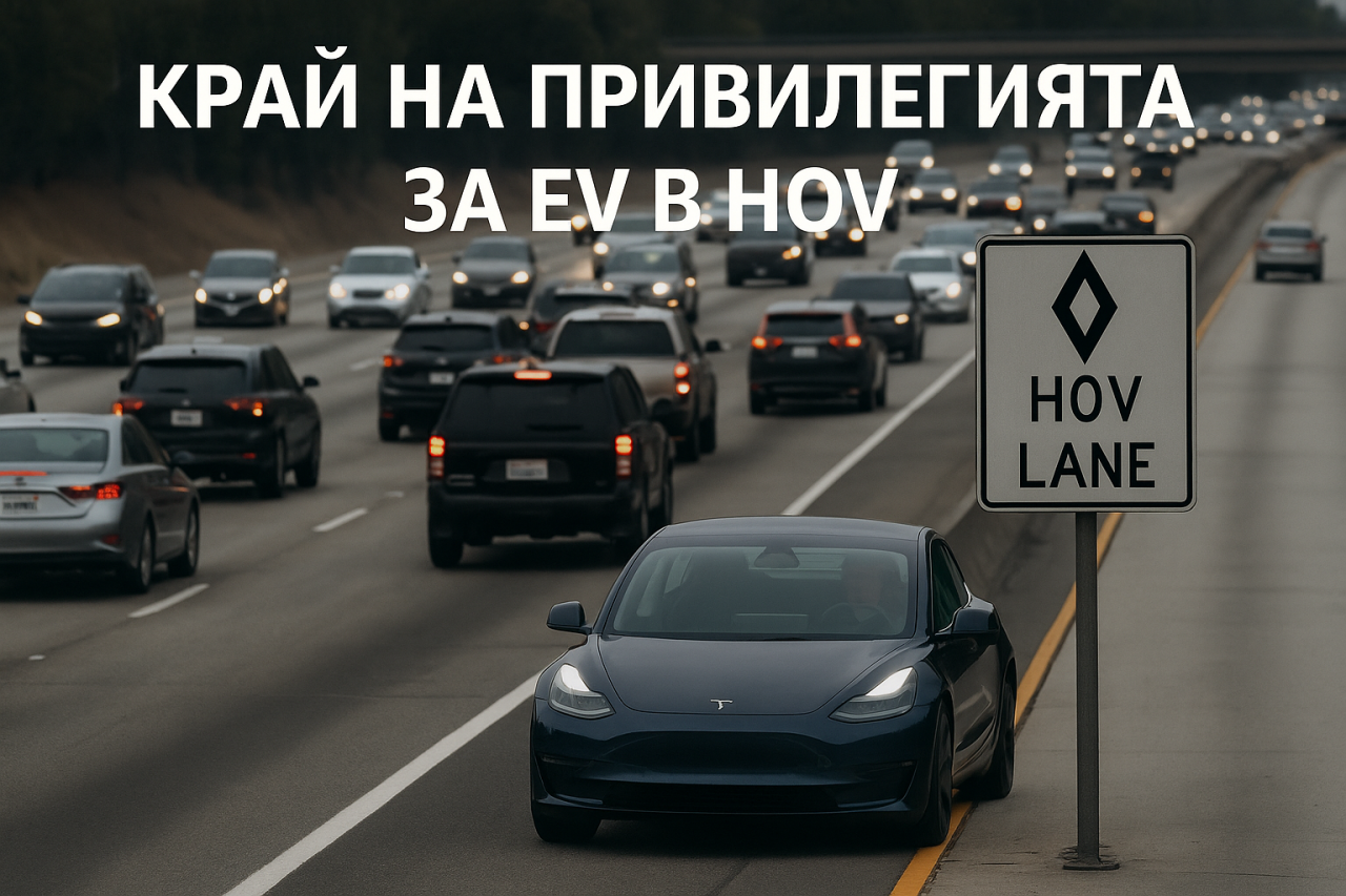 ЕПA ограничава достъпа на електромобили до лентите за споделено пътуване в САЩ