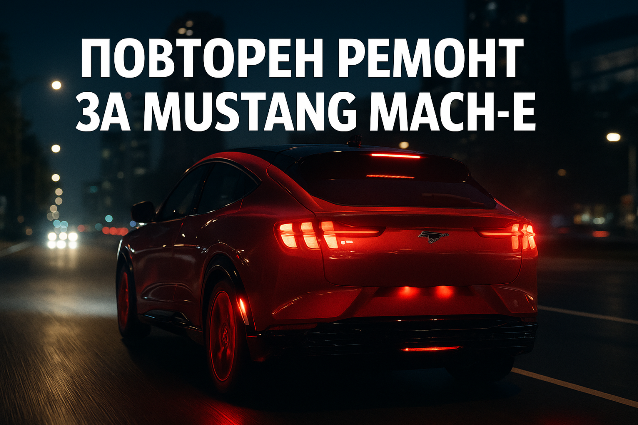 Ford обяви 96-то изтегляне: повторен ремонт на Mustang Mach-E заради софтуера на спирачките