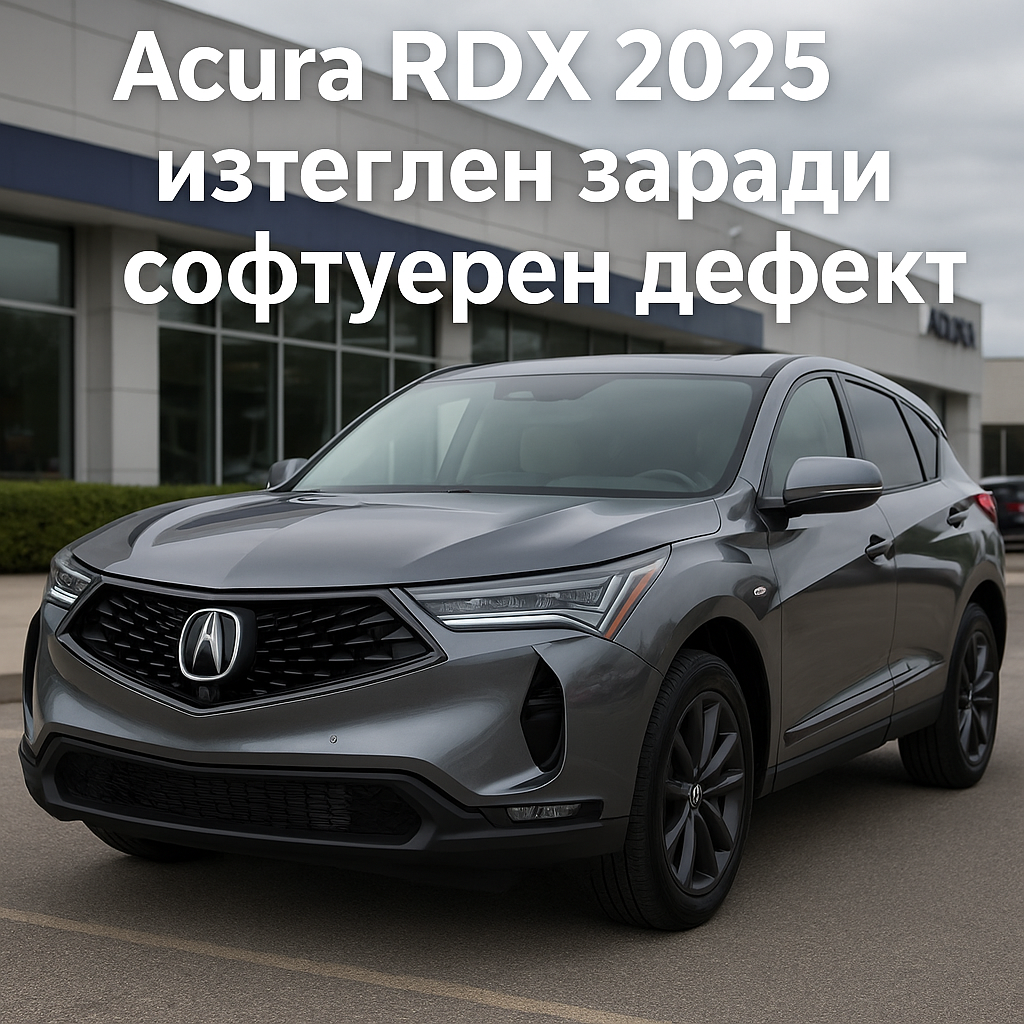 Изтегляне на пазара: Acura RDX 2025