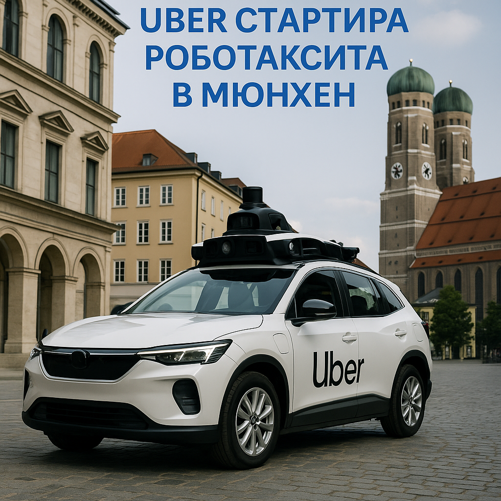 Uber ще стартира тестове на автономни VTC във Мюнхен през 2026 г.