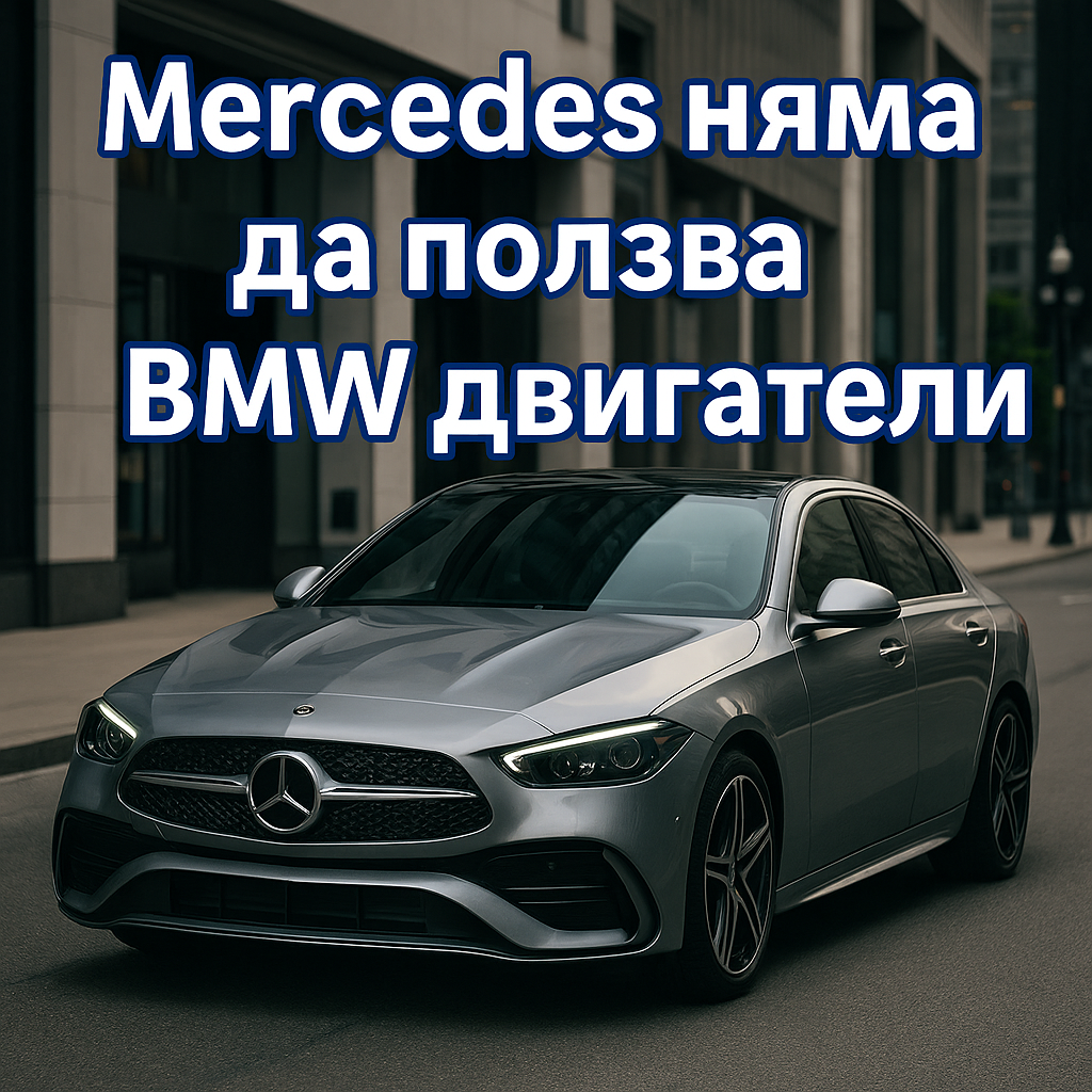 Mercedes отрича слуховете за двигатели на BMW