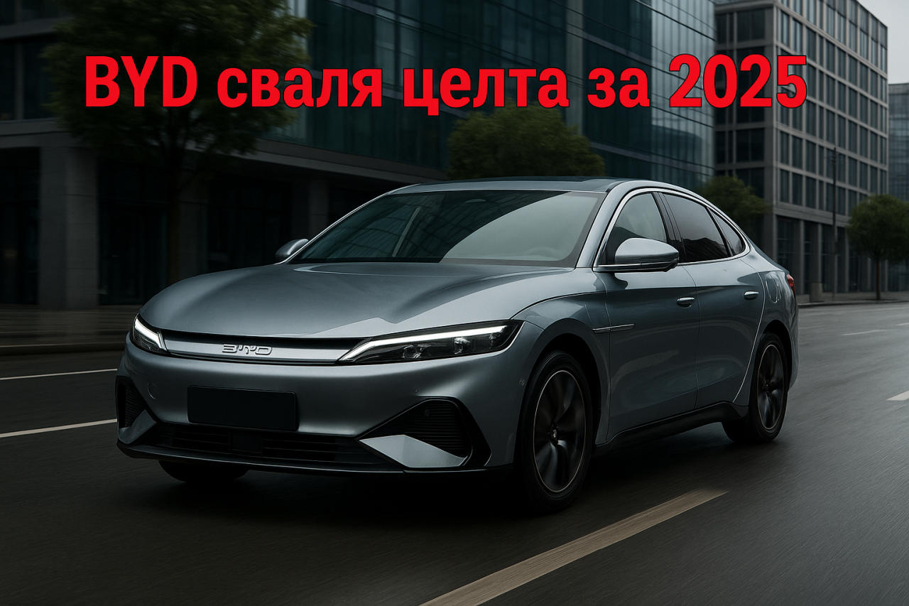 BYD намалява годишната си цел за продажби до 4,6 милиона електрически коли
