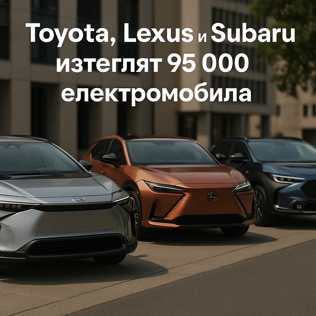Toyota, Lexus и Subaru изтеглят близо 95 000 електромобила
