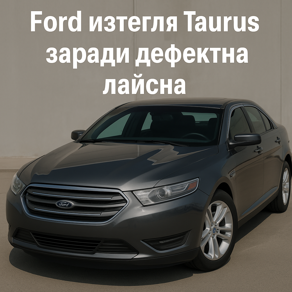 Ford изтегля почти 102 000 Taurus заради отлепяща се лайсна на B-колоната