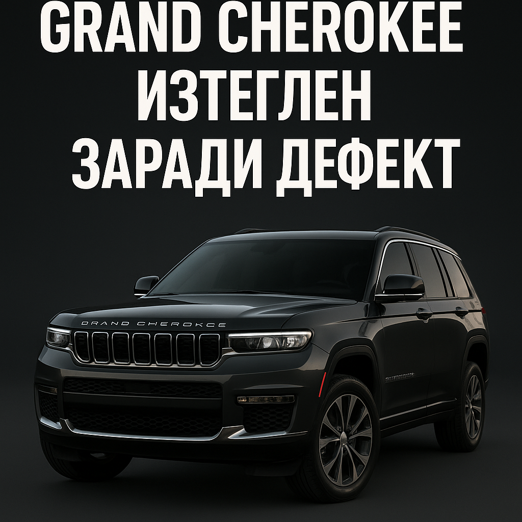 Jeep Grand Cherokee 4xe е изтеглен заради риск от загуба на тяга