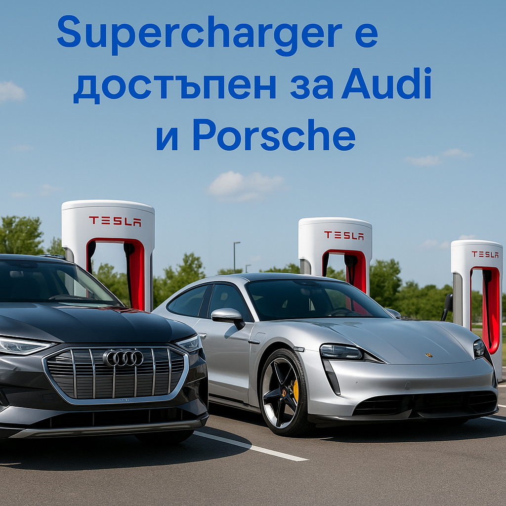 Audi и Porsche получават достъп до Tesla Supercharger