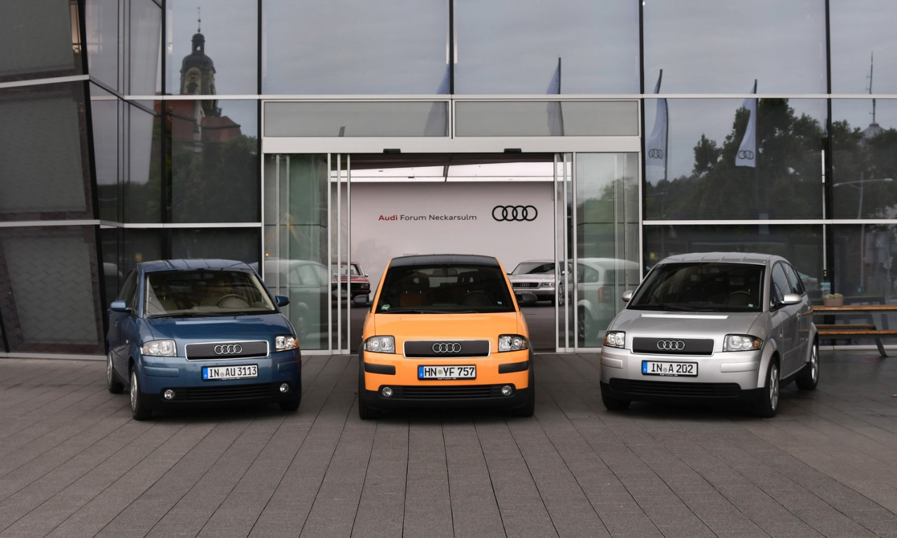 Audi A2 на 25 години: лек градски пионер с алуминиево ДНК