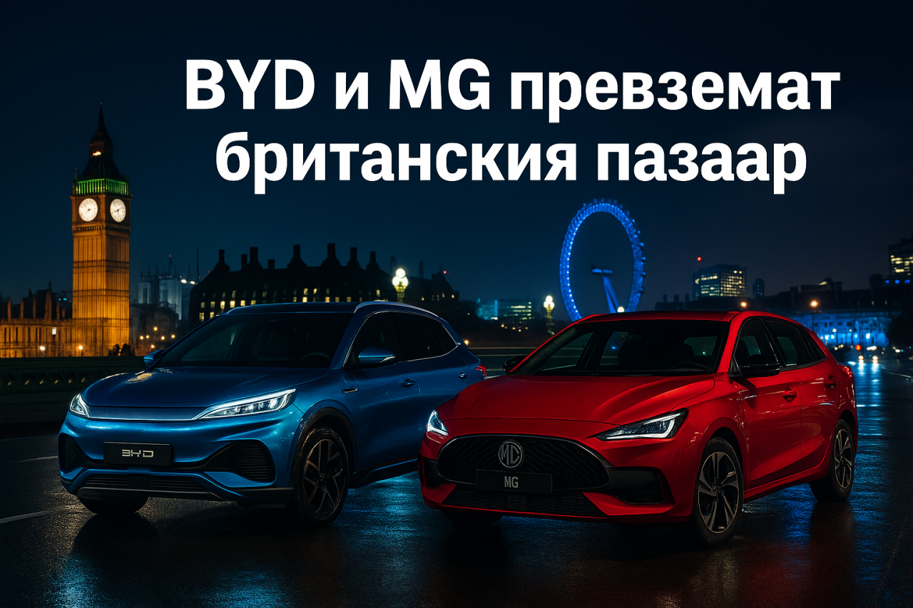 Китайските марки ускоряват бума на електромобилите във Великобритания